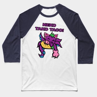 Neko Tako Taco! (English) Baseball T-Shirt